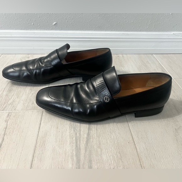 GUCCI Interlocking G Calf Skin Leather Slip-On Loafer 12.5 - Picture 3 of 8